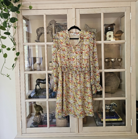 & other stories floral ruffled mini dress cottagecore - Picture 5 of 13